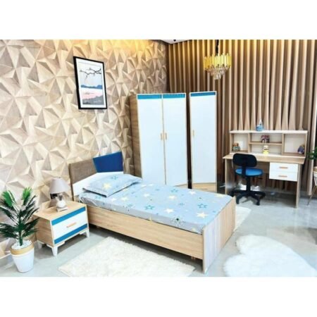 Chambre à Coucher Enfant avec Armoire 3 Portes