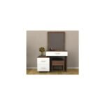 Coiffeuse Cléopâtre - Marron & Blanc