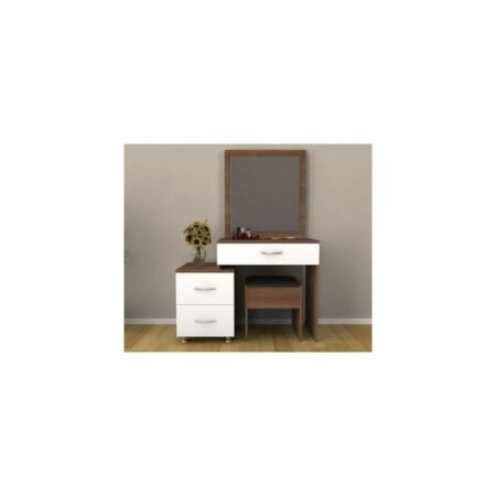 Coiffeuse Cléopâtre - Marron & Blanc