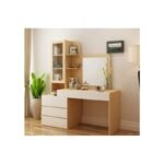 Coiffeuse Prestige Hetre et Blanc L:1m25 H 1m 80