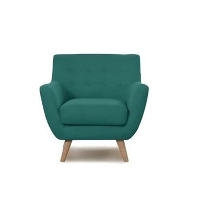 Fauteuil Scandinave Helsinki 1 Place Vert L82cm*H83cm*P57cm