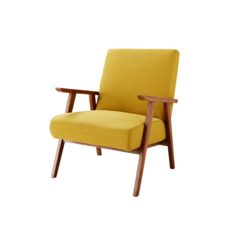 Fauteuil Vintage - Jaune H88cm x L70cm x P70cm