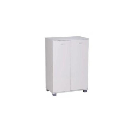 Meuble à Chaussures TAJA avec 2 Portes Couleur Blanc L60cm * P35cm * H90cm