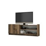 Meuble TV Melody - 120*50 *40 cm - Bois MDF Stratifiée - Marron