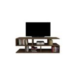 Meuble TV Moonlife - Bois MDF Stratifiée - 120*45*35 cm - Marron
