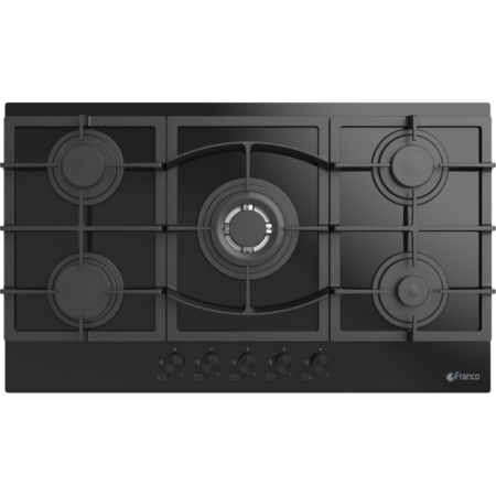 Plaque de Cuisson Franco Prestige 5 Feux 70 cm / Noir