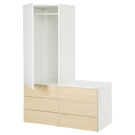 armoire de rangement avec une porte et 6 tiroirs